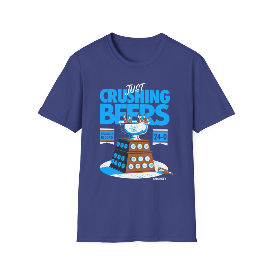Shoresy Just Crushing Beers Unisex Softstyle T-shirt