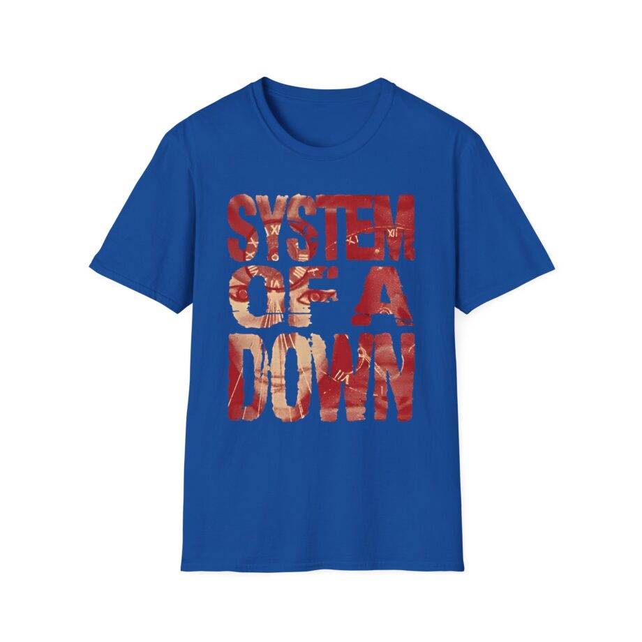 System of a Down Mezmerize Tracklist Unisex Softstyle T-Shirt