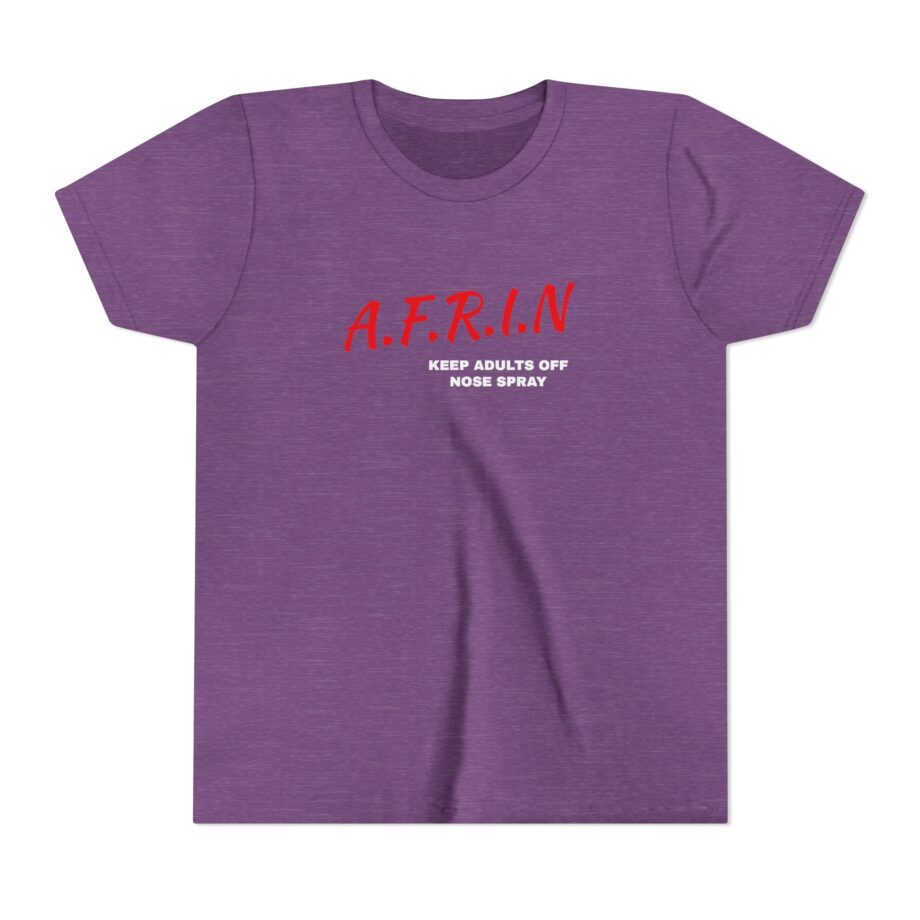 Nate Bargatze Afrin Keep Adults of Nose Spray Youth Short Sleeve Tee