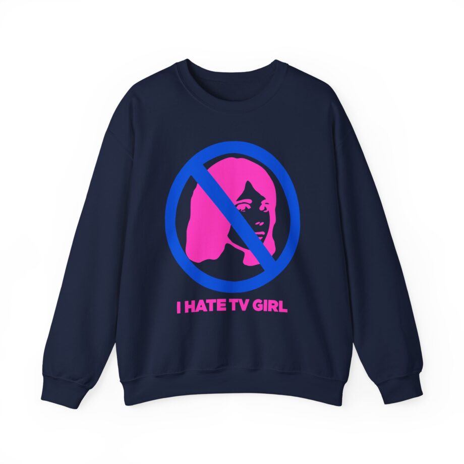 I Hate Tv Girl Unisex Heavy Blend Crewneck Sweatshirt