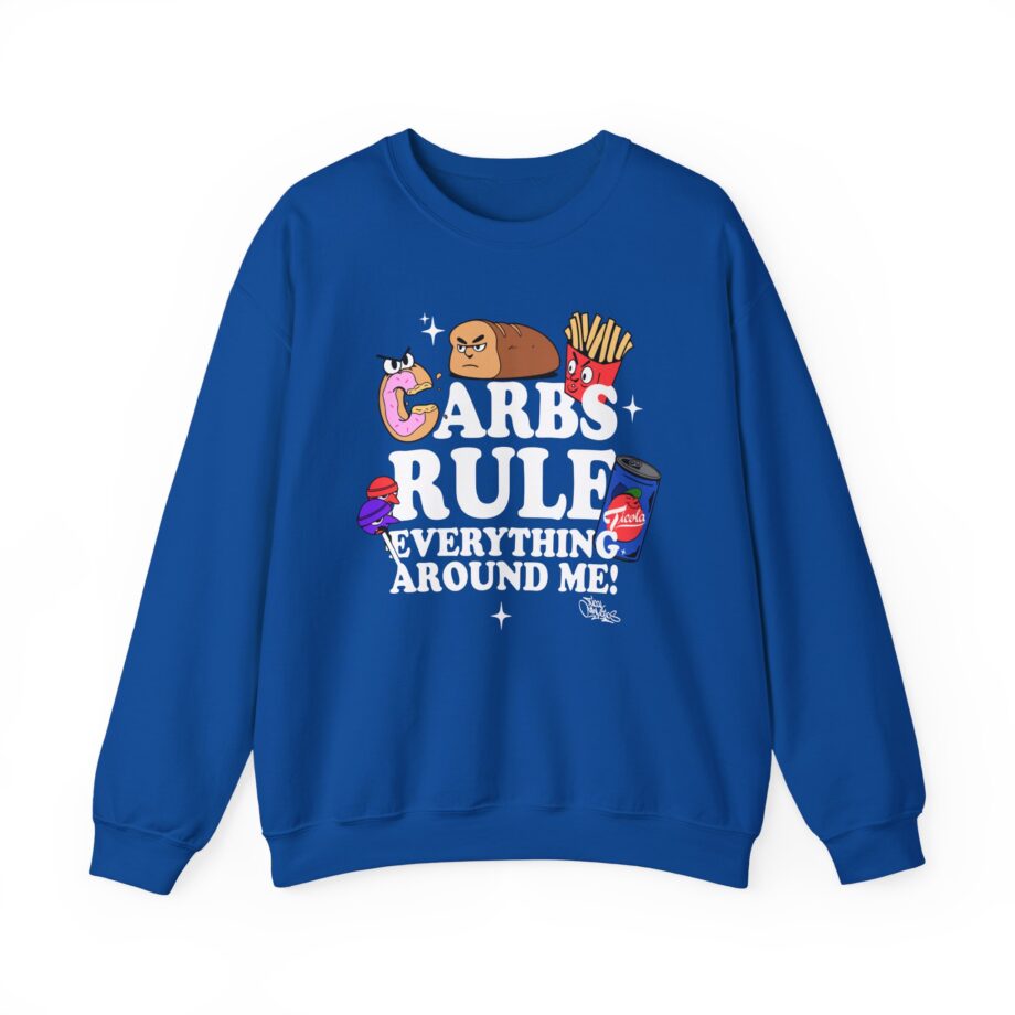 Method Man Carbs Rule Everything Around Me Unisex Heavy Blend Crewneck Sweatshirt