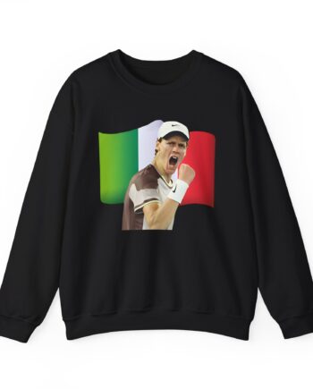 Jannik Sinner Italian Tennis Star Fan Unisex Heavy Blend Crewneck Sweatshirt