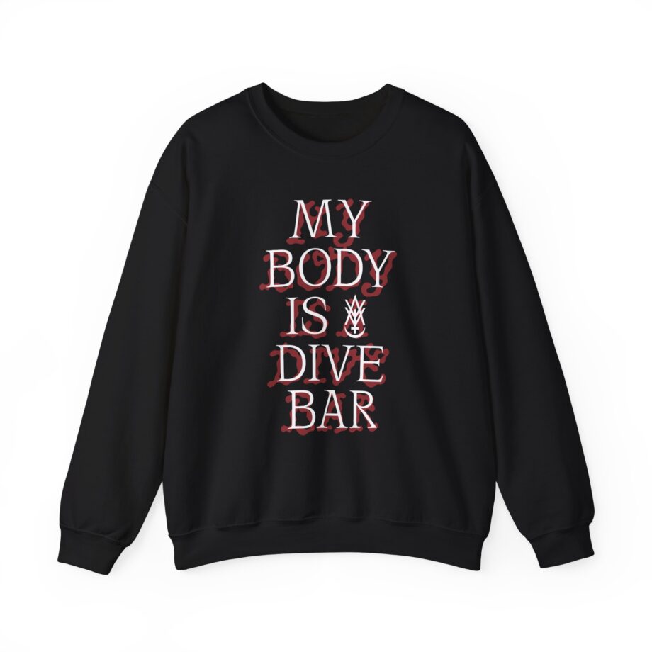 Amigo the Devil My Body is Dive Bar Unisex Heavy Blend Crewneck Sweatshirt