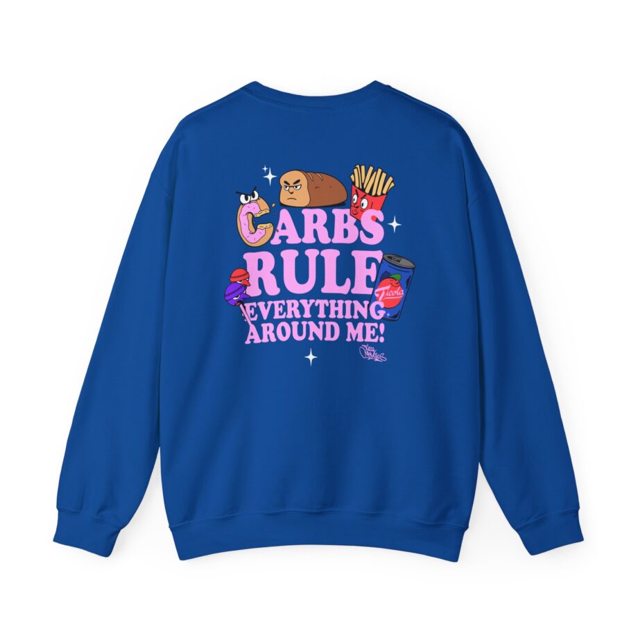 Method Man Carbs Rule Everything Around Me Unisex Heavy Blend Crewneck Sweatshirt