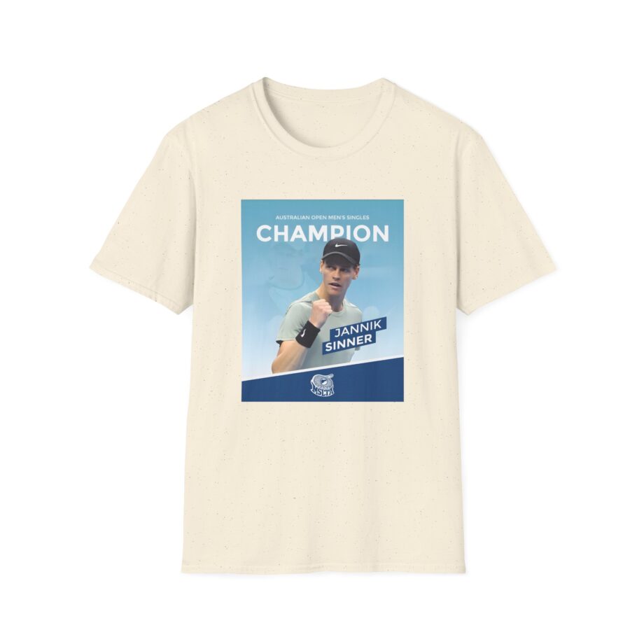 Jannik Sinner Australian Open Men's Singles Champion 2025 Unisex Softstyle T-Shirt