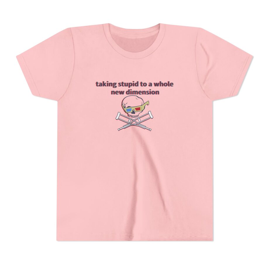 Jackass Taking Stupid to a Whole New Dimension Youth Short Sleeve Tee