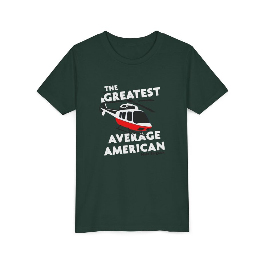The Greatest Average American Nate Bargatze Youth Short Sleeve Tee