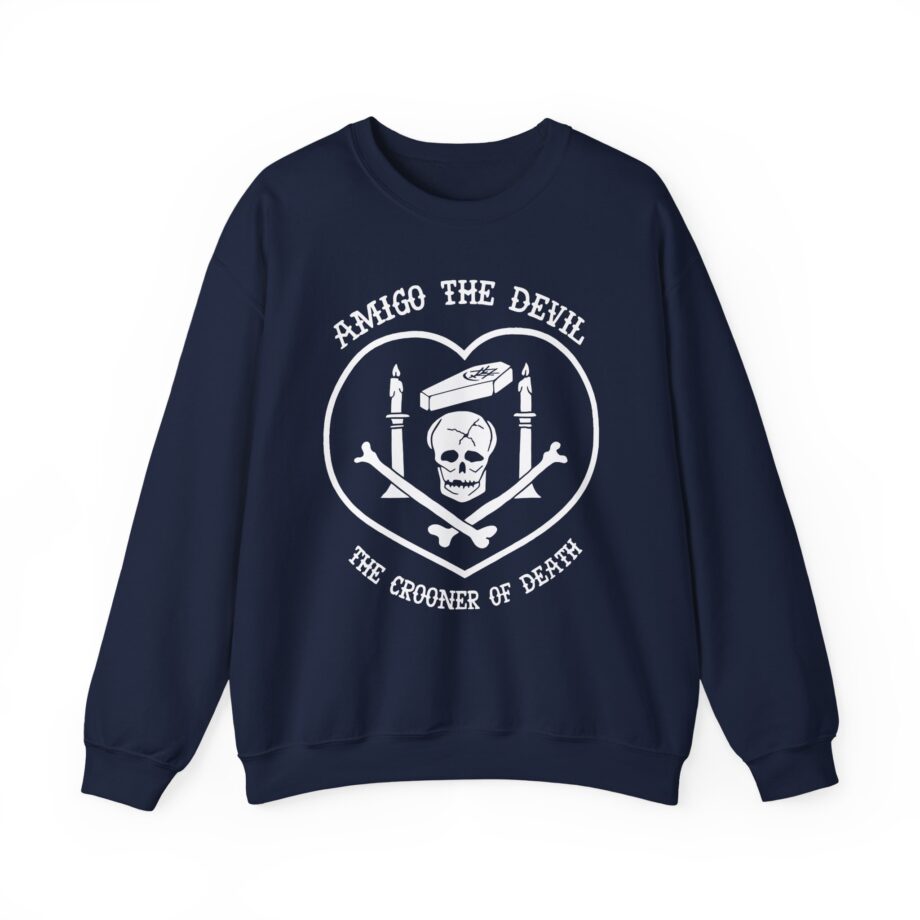Amigo the Devil Crooner of Death Unisex Heavy Blend Crewneck Sweatshirt