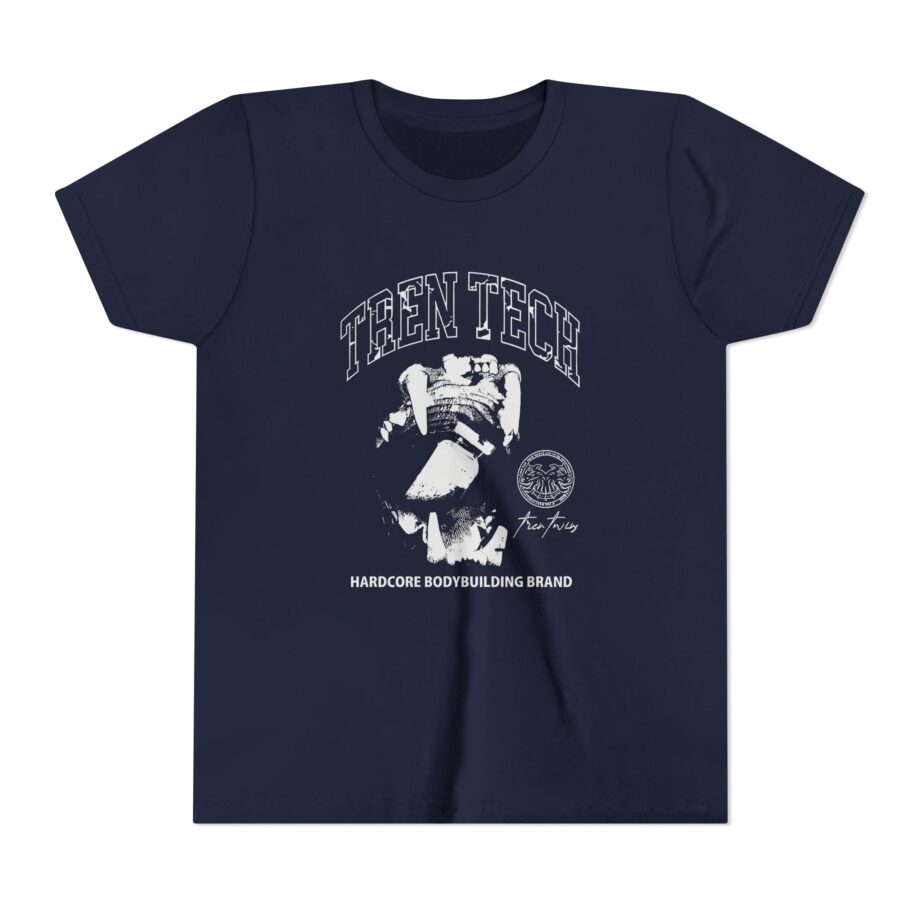 Tren Tech Hardcore Bodybuilding Brand Youth Short Sleeve Tee