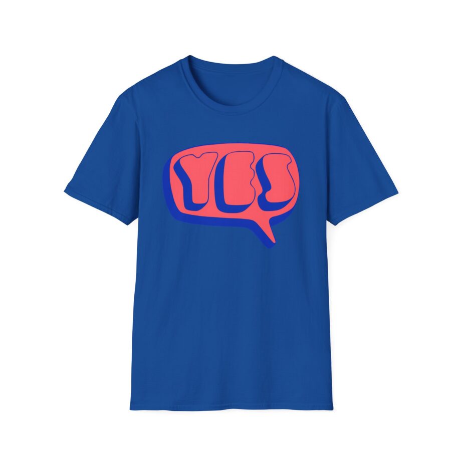 Yes Word Bubble Unisex Softstyle T-shirt