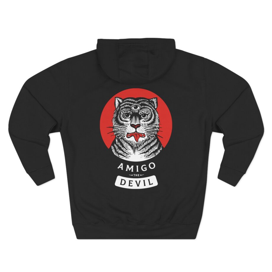 Amigo the Devil Tiger Three-Panel Fleece Hoodie