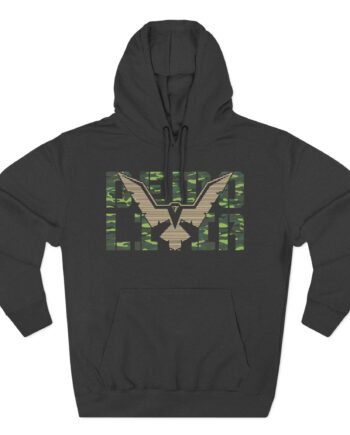 Eagle Emblem Three-Panel Fleece Hoodie