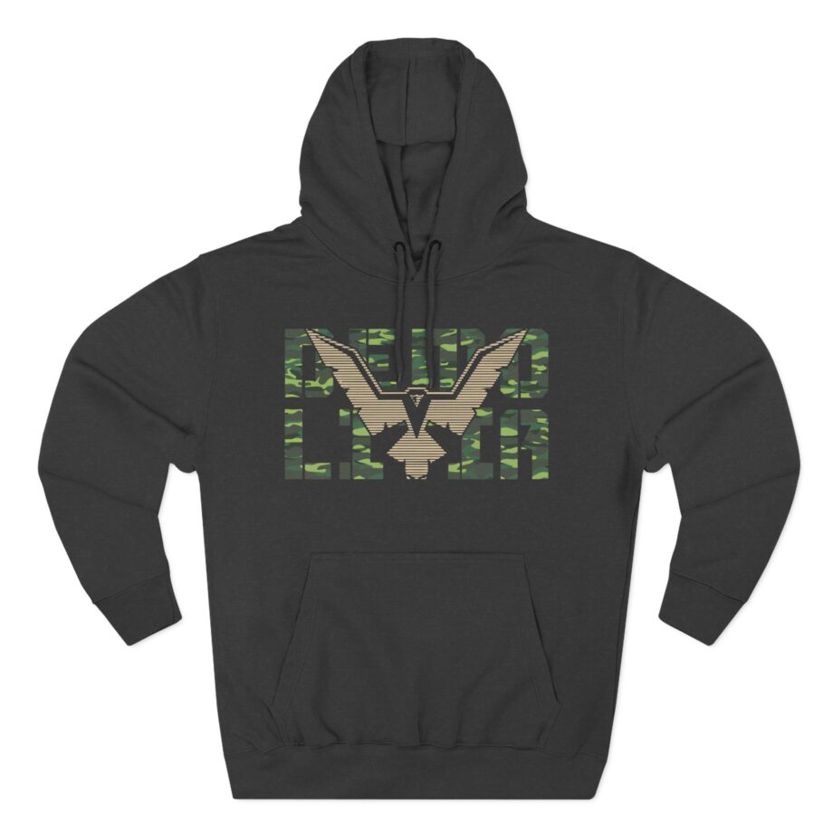 Eagle Emblem Three-Panel Fleece Hoodie