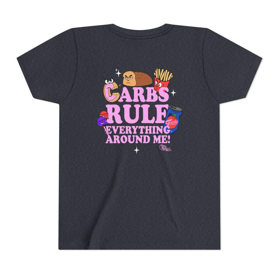 Method Man Carbs Rule Everything Around Me Youth Short Sleeve Tee