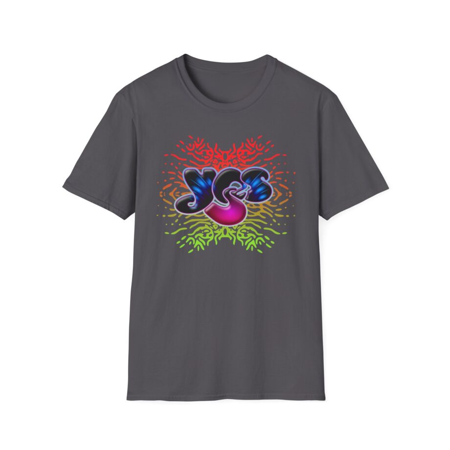 Yes Rainbow Abstract Unisex Softstyle T-shirt
