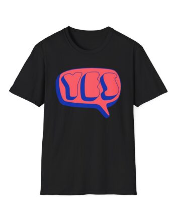 Yes Word Bubble Unisex Softstyle T-shirt