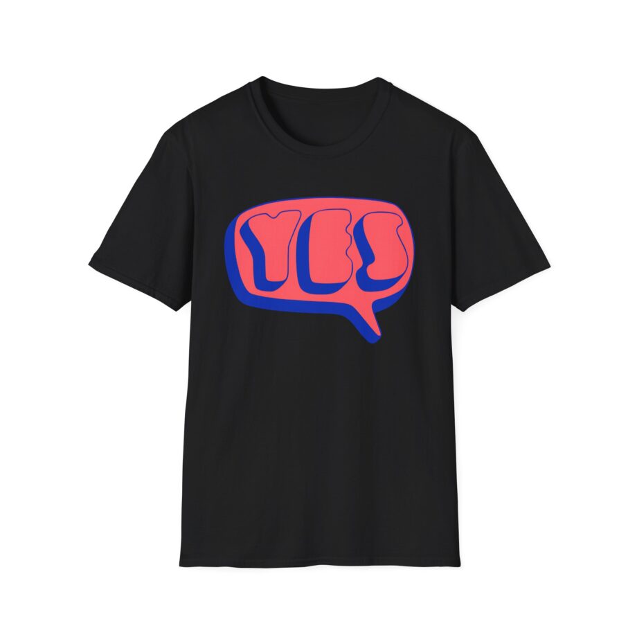 Yes Word Bubble Unisex Softstyle T-shirt