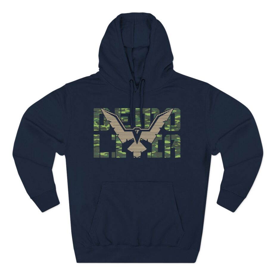 Eagle Emblem Three-Panel Fleece Hoodie