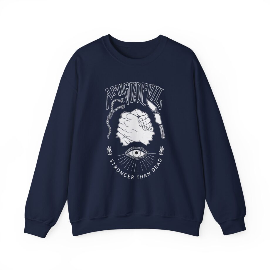 Amigo the Devil Stronger Unisex Heavy Blend Crewneck Sweatshirt