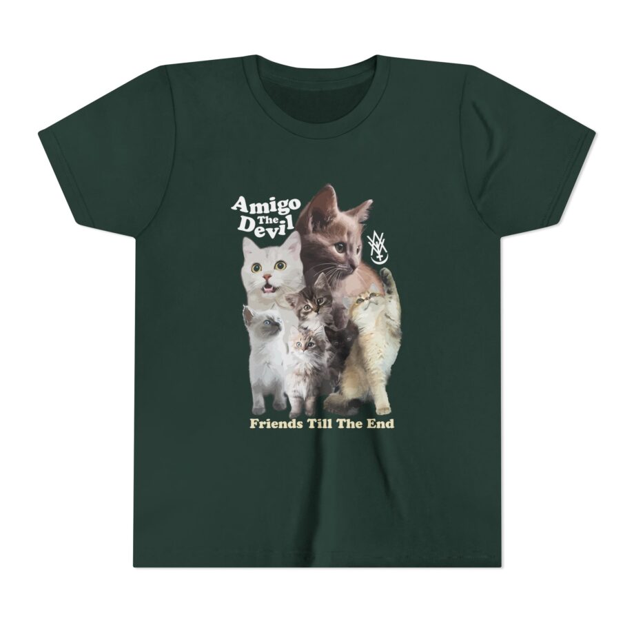Amigo the Devil  Too Many Puppies Youth Short Sleeve Tee