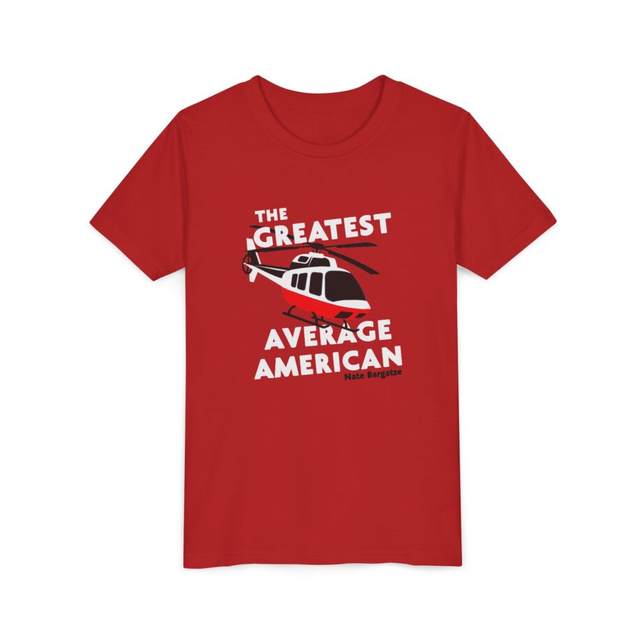 The Greatest Average American Nate Bargatze Youth Short Sleeve Tee