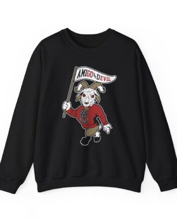 Amigo the Devil Go Evil Mascot Unisex Heavy Blend Crewneck Sweatshirt