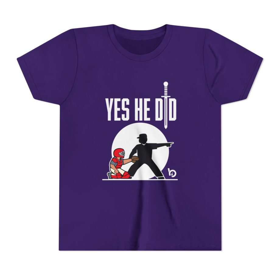 Trevor Bauer Yes He Did Youth Short Sleeve Tee