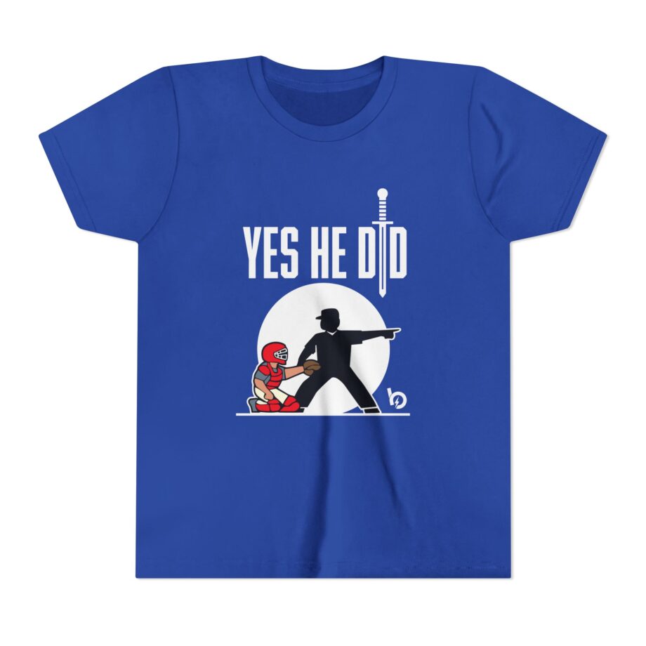 Trevor Bauer Yes He Did Youth Short Sleeve Tee