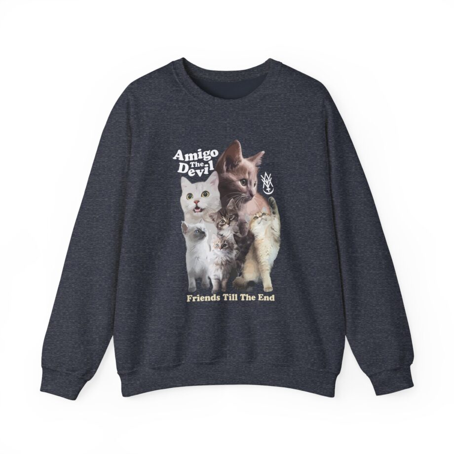 Amigo the Devil  Too Many Puppies Unisex Heavy Blend Crewneck Sweatshirt