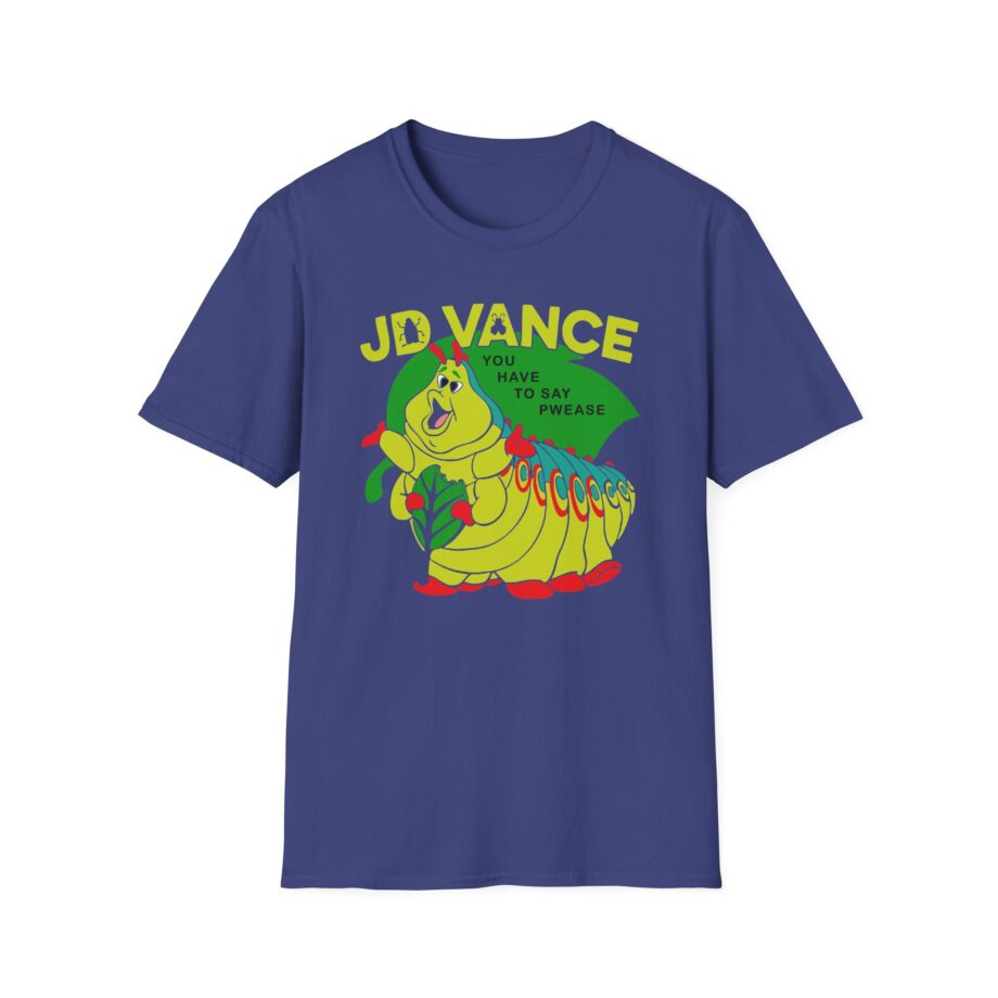 Jd Vance You Have to Say Pwease  Unisex Softstyle T-Shirt