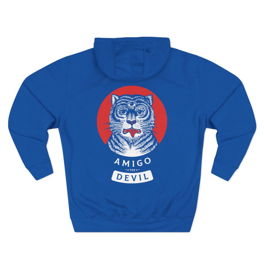 Amigo the Devil Tiger Three-Panel Fleece Hoodie