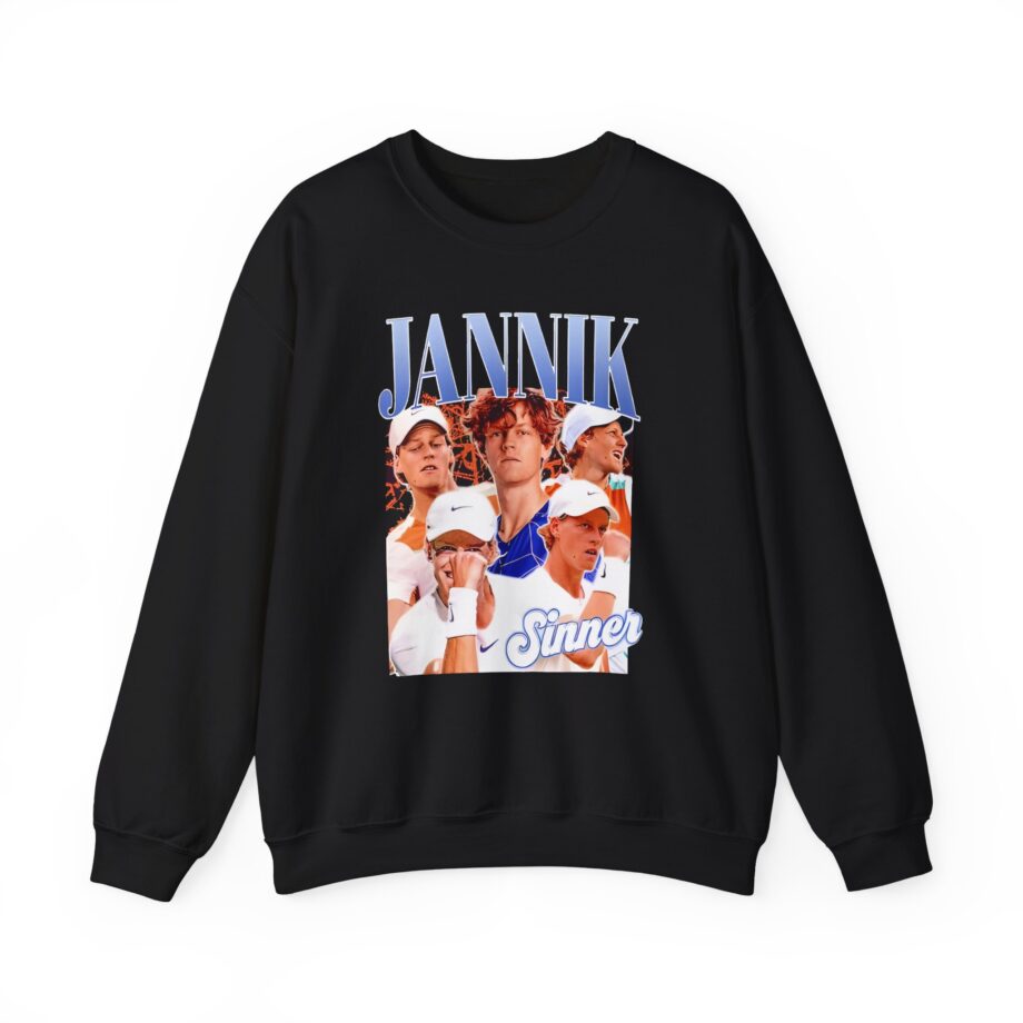 Jannik Sinner Retro Art Unisex Heavy Blend Crewneck Sweatshirt
