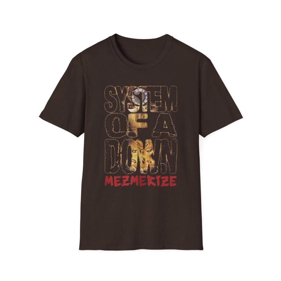 System of a Down Mezmerize Stacked Logo Unisex Softstyle T-Shirt