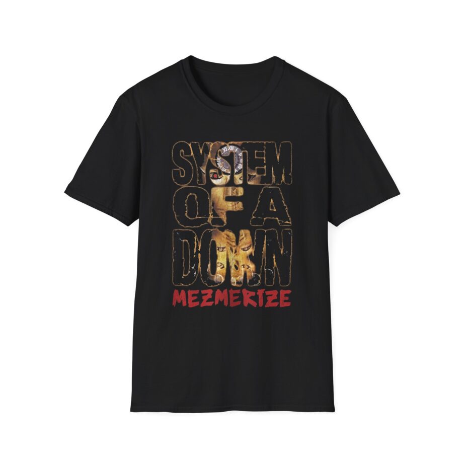 System of a Down Mezmerize Stacked Logo Unisex Softstyle T-Shirt