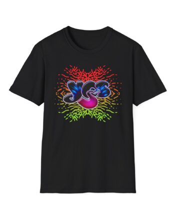Yes Rainbow Abstract Unisex Softstyle T-shirt