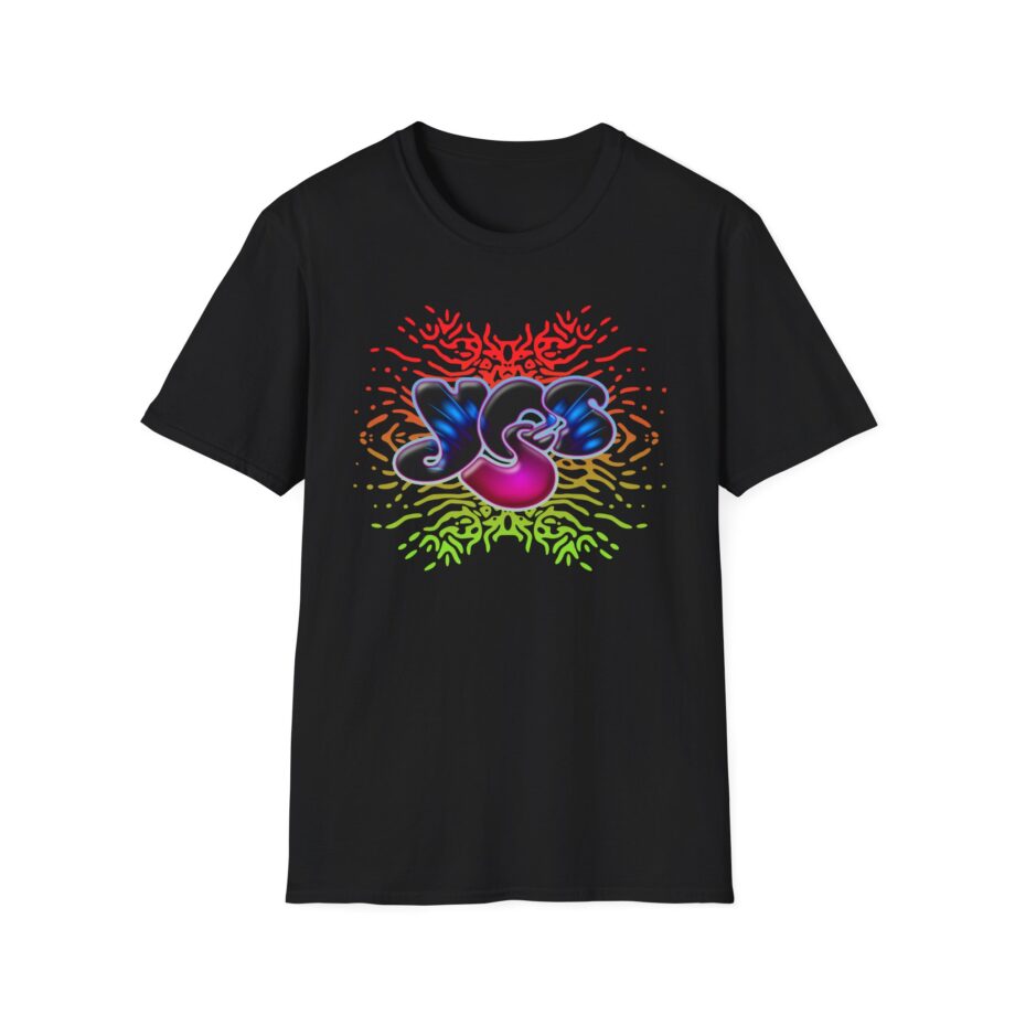 Yes Rainbow Abstract Unisex Softstyle T-shirt