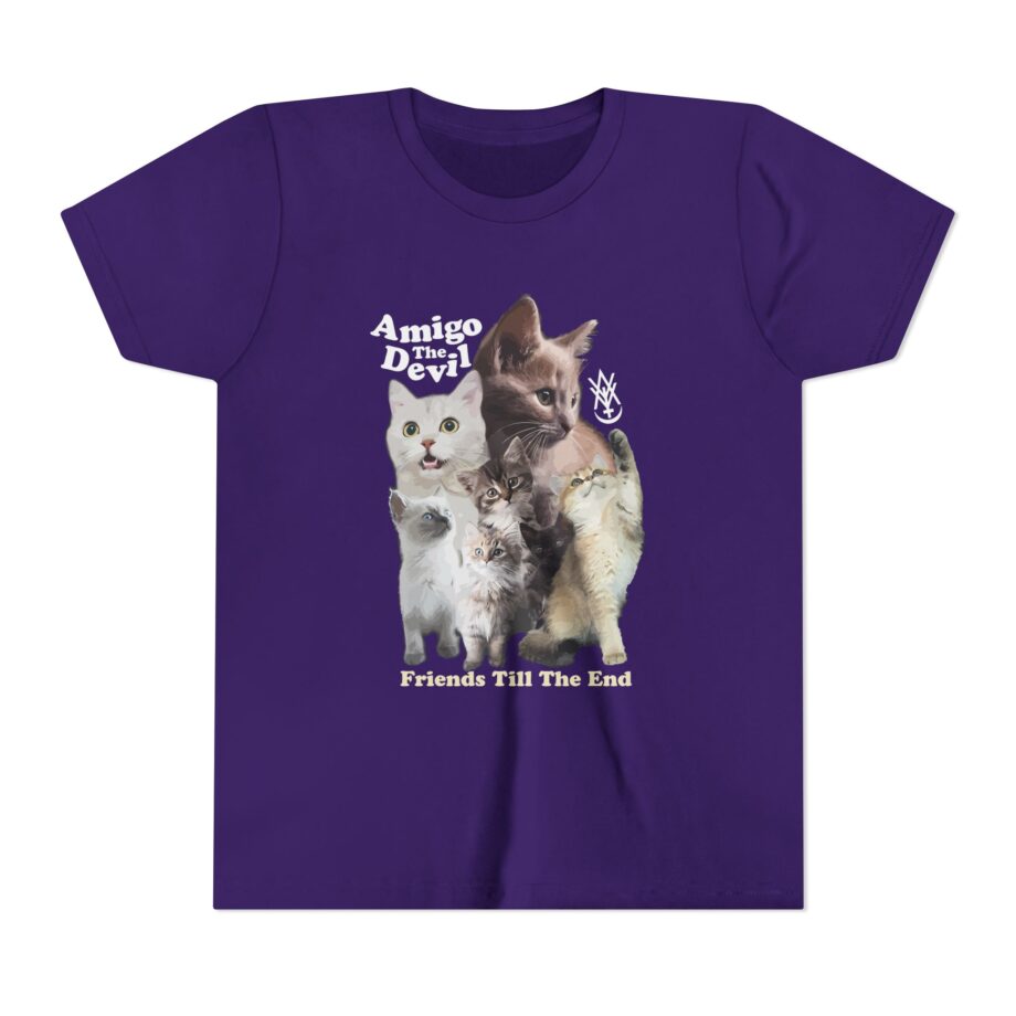 Amigo the Devil  Too Many Puppies Youth Short Sleeve Tee