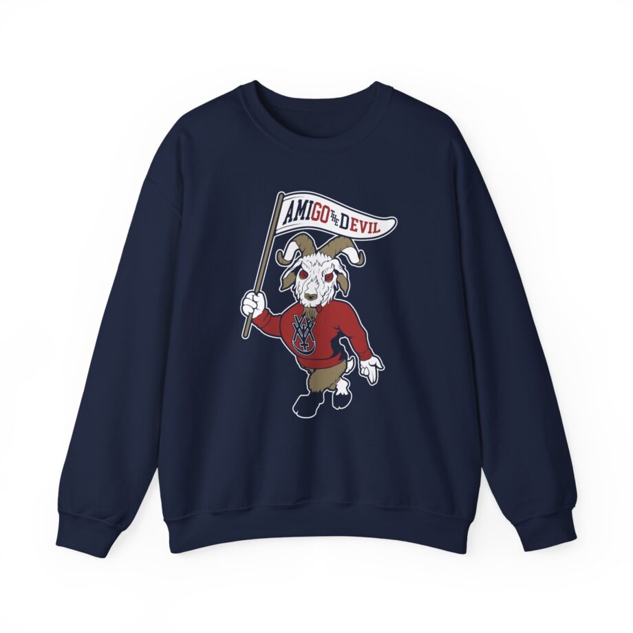 Amigo the Devil Go Evil Mascot Unisex Heavy Blend Crewneck Sweatshirt