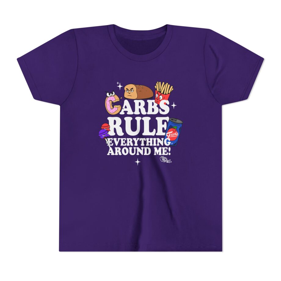 Method Man Carbs Rule Everything Around Me Youth Short Sleeve Tee