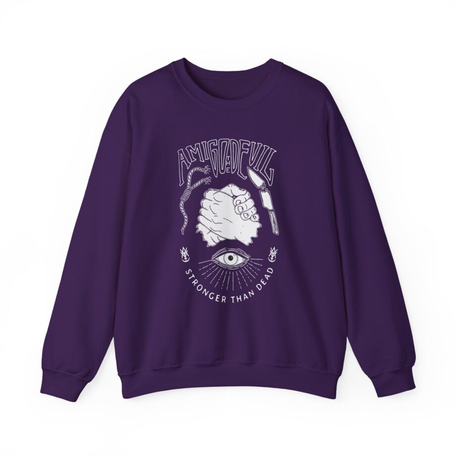 Amigo the Devil Stronger Unisex Heavy Blend Crewneck Sweatshirt