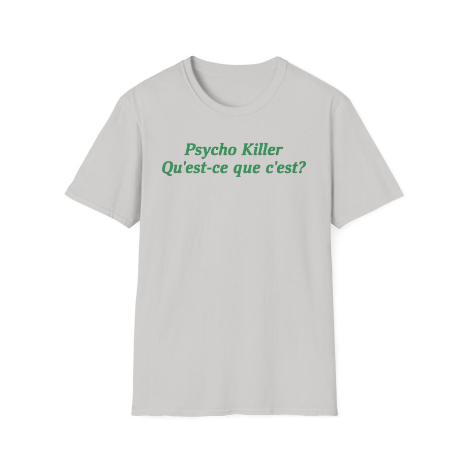 Talking Heads X Miley Psycho Killer Unisex Softstyle T-shirt