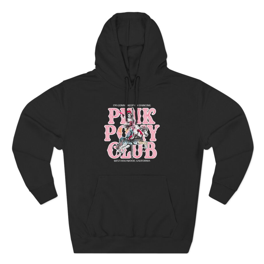 Chappell Roan Im Gonna Keep on Dancing Pink Pony Club Three-Panel Fleece Hoodie