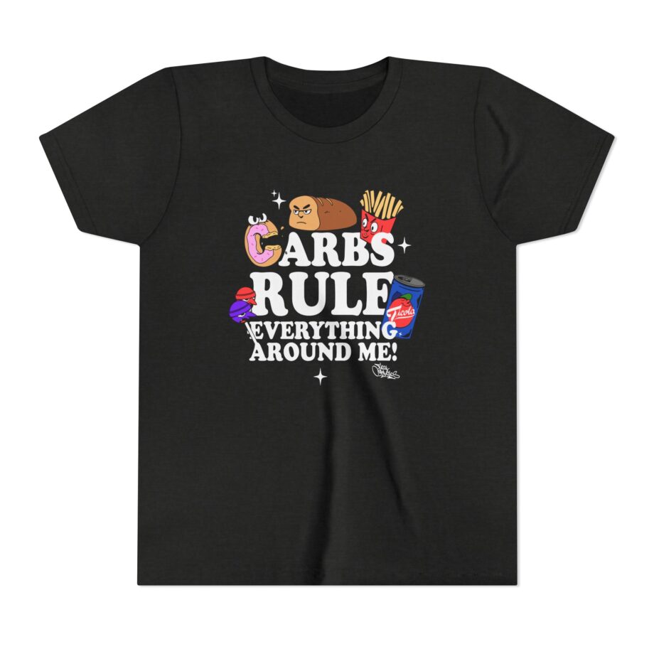 Method Man Carbs Rule Everything Around Me Youth Short Sleeve Tee