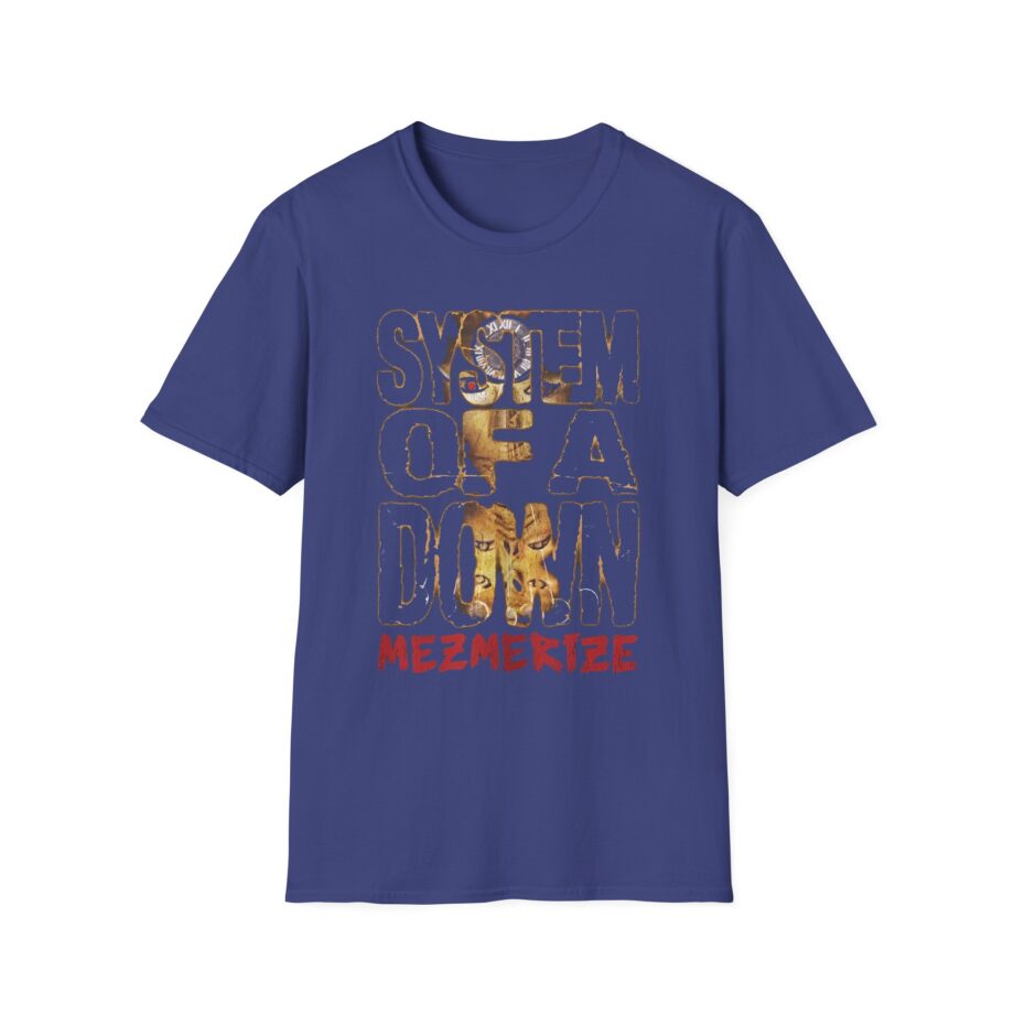 System of a Down Mezmerize Stacked Logo Unisex Softstyle T-Shirt