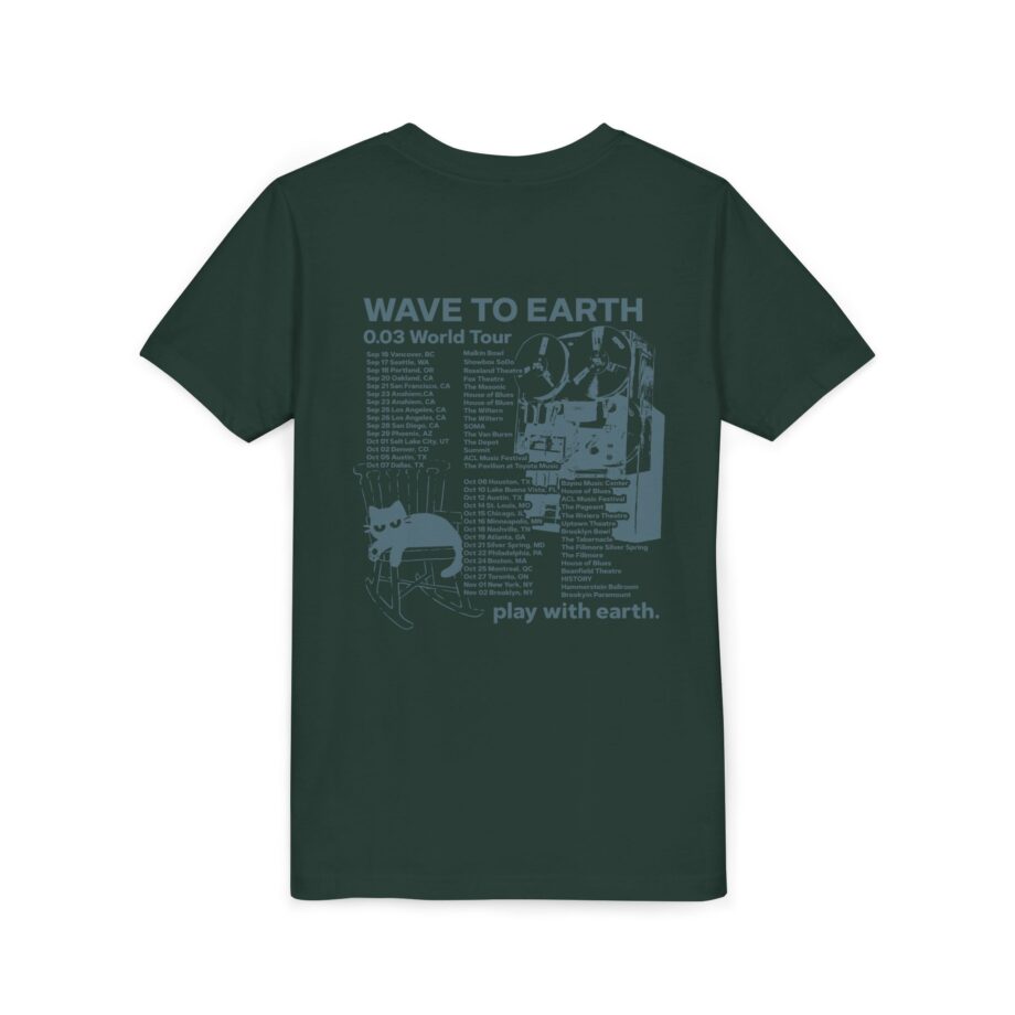 Wave to Earth 0.03 NA Tour Youth Short Sleeve Tee