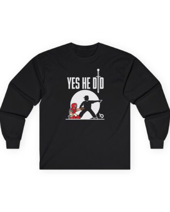 Trevor Bauer Yes He Did Unisex Ultra Cotton Long Sleeve Tee