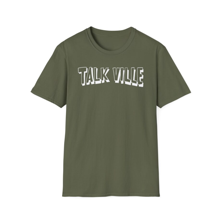 Talkville White Unisex Softstyle T-shirt