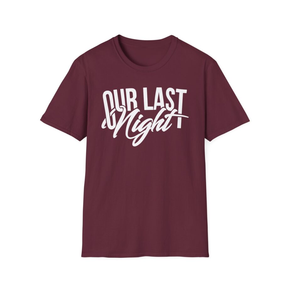 Our Last Night Script Unisex Softstyle T-shirt