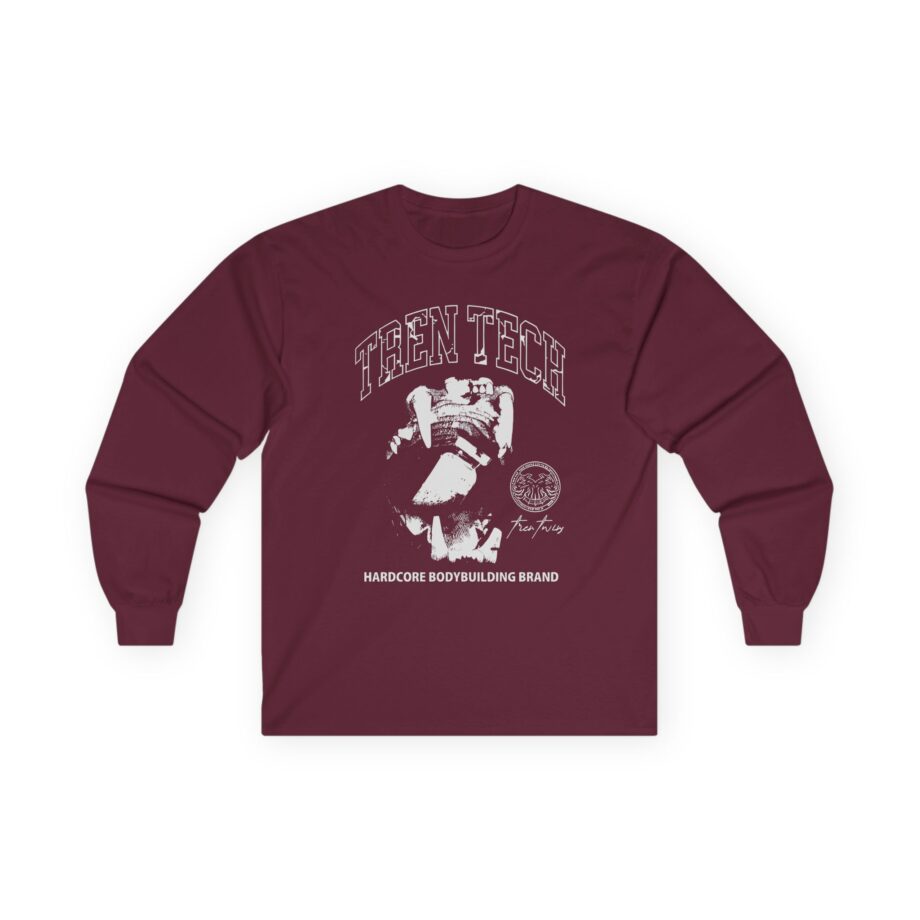 Tren Tech Hardcore Bodybuilding Brand Unisex Ultra Cotton Long Sleeve Tee
