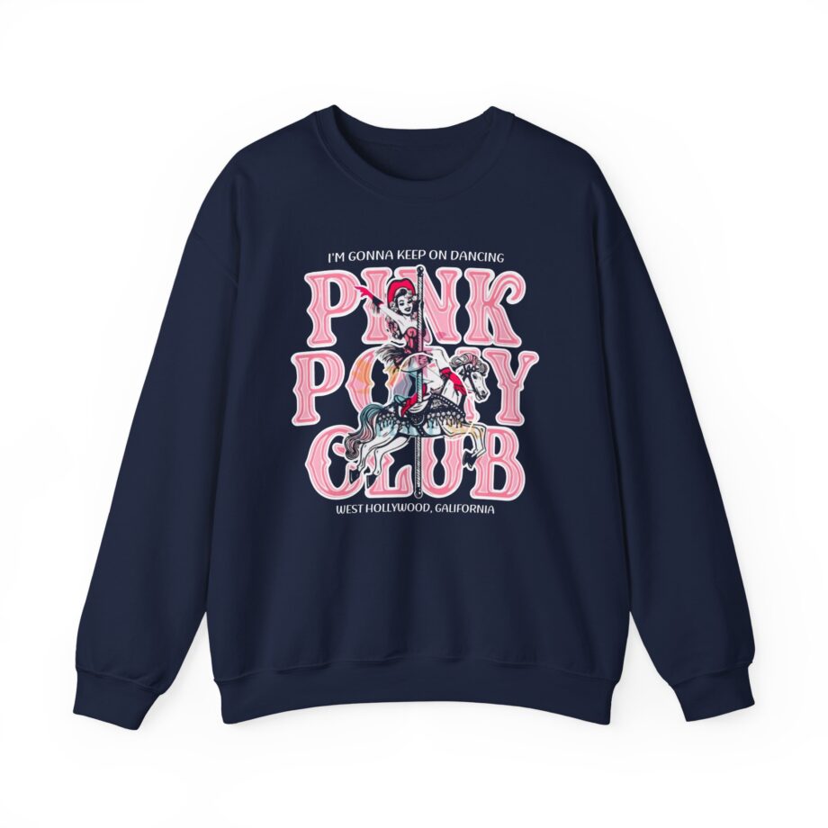 Chappell Roan Im Gonna Keep on Dancing Pink Pony Club Unisex Heavy Blend Crewneck Sweatshirt